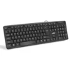 FRONTECH Wired Keyboard | Membrane Keys with Retractable Stands | USB Plug & Play | Ergonomic & Comfortable Design | 1 Year Warranty (FT-1672, Black)