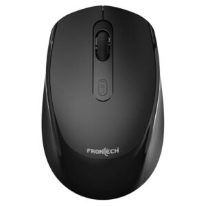 FRONTECH Wireless Mouse MS-0040 | USB 2.0 Interface | 2.4GHz Connectivity | 1600 DPI Resolution | Lightweight Design, Black