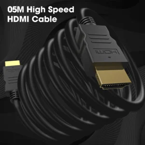 Sounce 5 Meter High-Speed HDMI Cable - Hdmi Arc Enabled | 64 Gbps | 4K 120Hz | 1080P 240Hz | Strong & Durable | Supports Up To 32 Audio Channels | Gold Plated | 5 Meter, Black (Pack of 1)