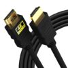 Sounce 3 Meter High-Speed HDMI Cable - Hdmi Arc Enabled | 64 Gbps | 4K 120Hz | 1080P 240Hz | Strong & Durable | Supports Up To 32 Audio Channels | Gold Plated | 3Meter, Black (Pack of 1)