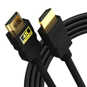 Sounce 3 Meter High-Speed HDMI Cable - Hdmi Arc Enabled | 64 Gbps | 4K 120Hz | 1080P 240Hz | Strong & Durable | Supports Up To 32 Audio Channels | Gold Plated | 3Meter, Black (Pack of 1)