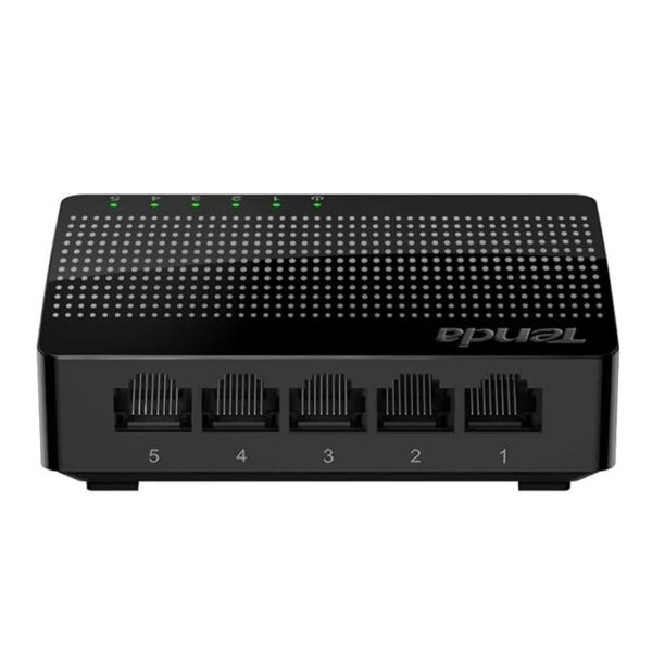 TENDA-SG105 5-Port 10/100/1000Mbps Ethernet Switch | Small & Smart | Plug and Play |Small Office or Home/Office Network |Smart LED