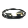Peotriol Hdmi To Vga, Active Hdmi Male To Vga Male M/M Video Converter Adapter Cable Cord Support Full 1080P From Hdmi Port Pc Laptop Hdtv To D-Sub Hd 15 Pin Vga Monitors Projector-6Ft/1.8M - Black