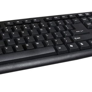 Systech Keyboard and Mouse Black Wired Combo
