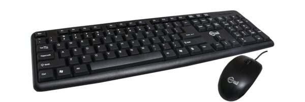 Systech Keyboard and Mouse Black Wired Combo