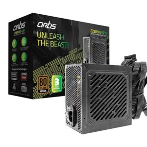 Artis EZ8898B-550 80 Plus Bronze Power Supply Unit with 12CM Thermally Controlled Silent Fan & DC to DC Technology