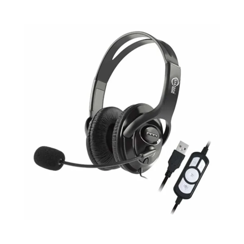 Systech Headphones with Microphone - Black