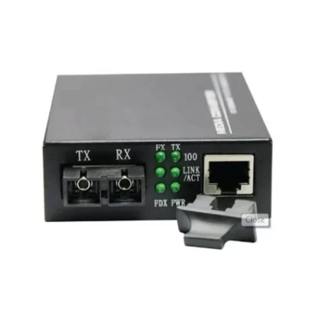 Syrotech 10/100/1000M Dual Fiber Media Converter Upto 25km, For Optical Communication