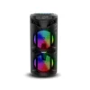 Frontech Wireless Bluetooth Speaker With RGB Lights, 2 Hours Playback, Dual 5W Drivers, USB/TF/FM/Aux/Mic Support, 1200mAh Battery, 1 Year Warranty (SW-0068 Black)