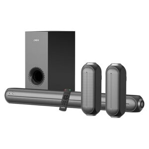 Artis SoundHub 510 500W 5.1 Channel Wireless Bluetooth Sound bar with Wired Subwoofer & 2 Satellite Speakers,3 EQ Presets with Bluetooth/HDMI/AUX in/COAXIAL/Optical/USB Input