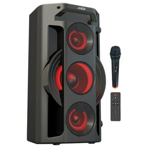 Artis BT707 60W Wireless Bluetooth Party Speaker with EQ Mode/FM/USB/Aux in/TF Card & Wireless Mic.