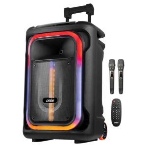 Artis BT920 Wireless BT Trolley Speaker with 140W RMS Output/FM Radio/Aux in/USB/TF Card Reader Input