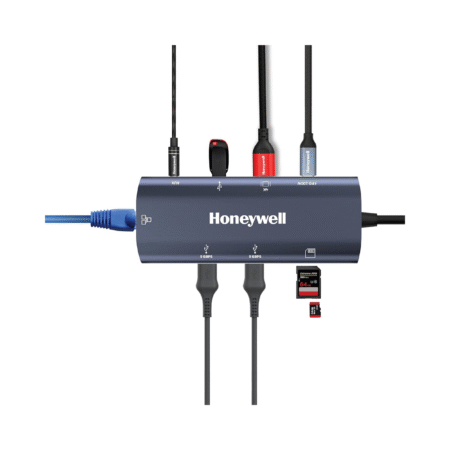 Honeywell New Launch 9-in-1 Type C Dock with 4K HDMI, 1GBPS RJ45 Ethernet Port, 2xUSB 3.0, 1xUSB 2.0 & Type C 3.0 PD100W, SD & Micro SD Slot, Audio Port for All Type C Devices